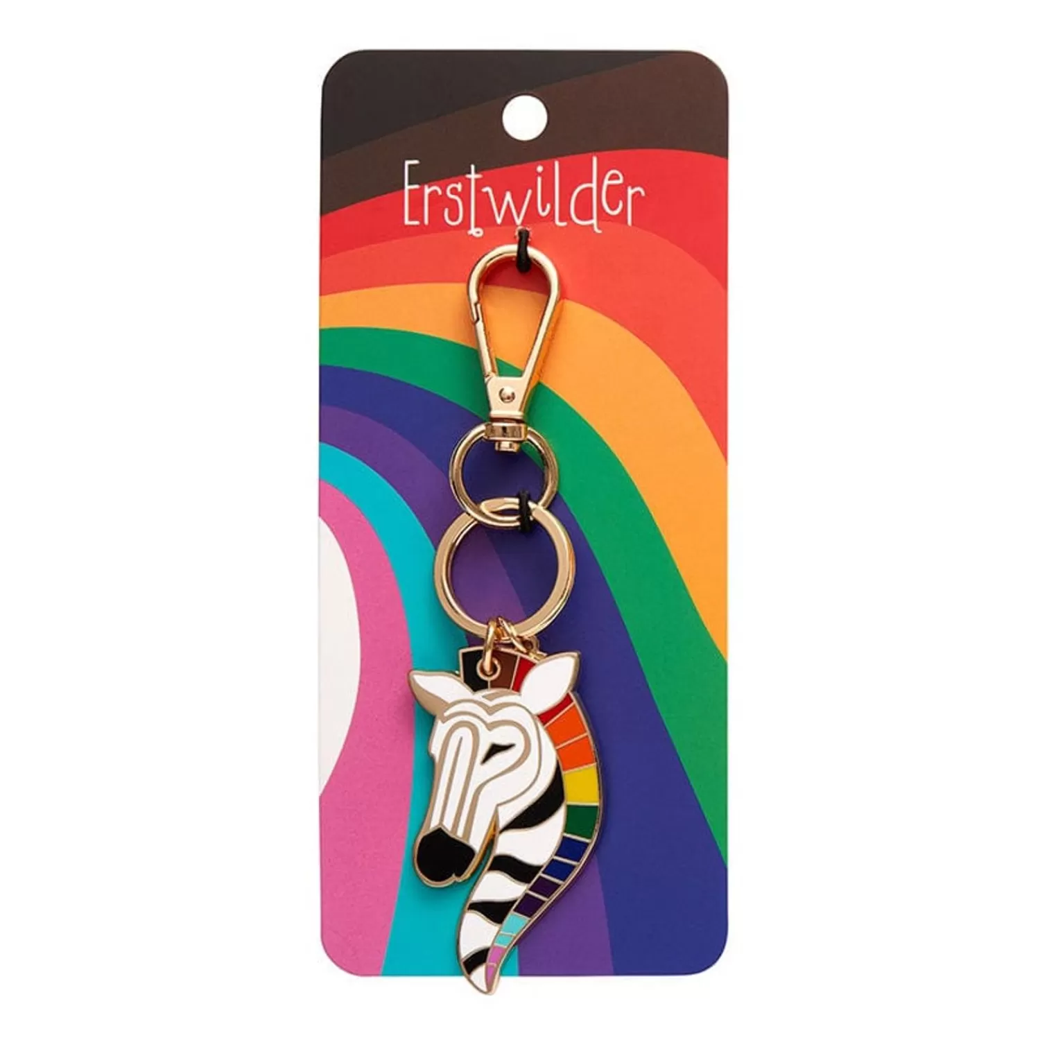 zelda_the_zestful_zebra_enamel_key_ring_2.webp Zelda The Zestful Zebra Enamel Key Ring*Erstwilder Best Sale